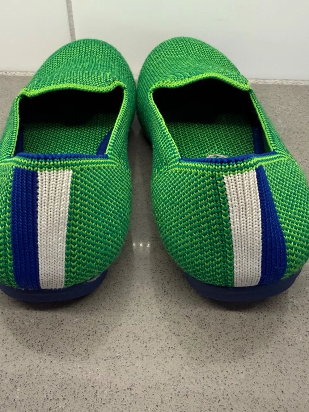 Rothy’s Girl Size 12 The Flat Kelly Green Jellybean Loafers